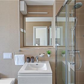 5 bedroom beachfront villa with heated pool near Omis, sleeps 9